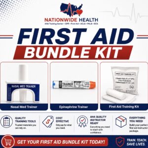 First Aid Training Kit with Nasal Med Trainer