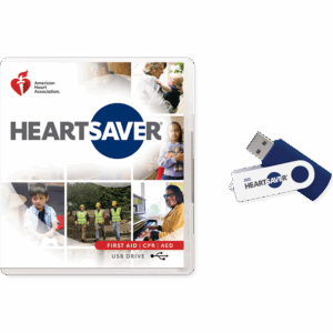 AHA Heartsaver First Aid CPR AED Course Videos on USB Drive