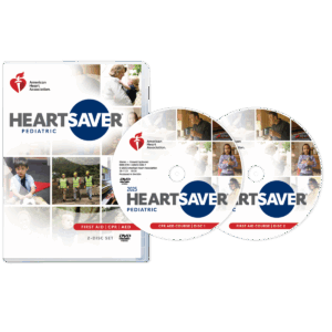 AHA Heartsaver Pediatric First Aid CPR AED Course DVD Set