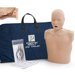 Adult Jaw Thrust CPR Manikin WITH Feedback, Multiple TONE, PRESTAN
